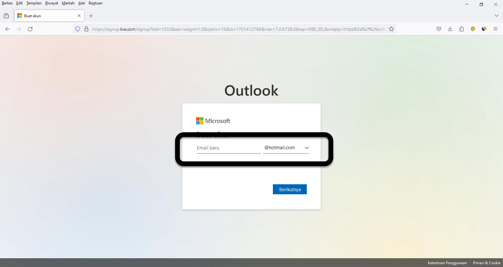 Cara Membuat Akun Email Hotmail Di Komputer Windows Cara Membuat Akun Email Hotmail Di Komputer Windows