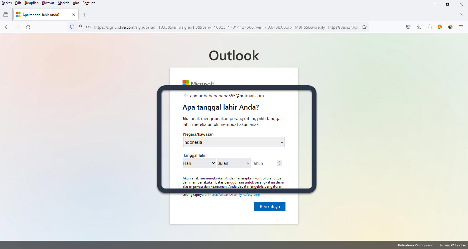 Cara Membuat Akun Email Hotmail Di Komputer Windows Cara Membuat Akun Email Hotmail Di Komputer Windows