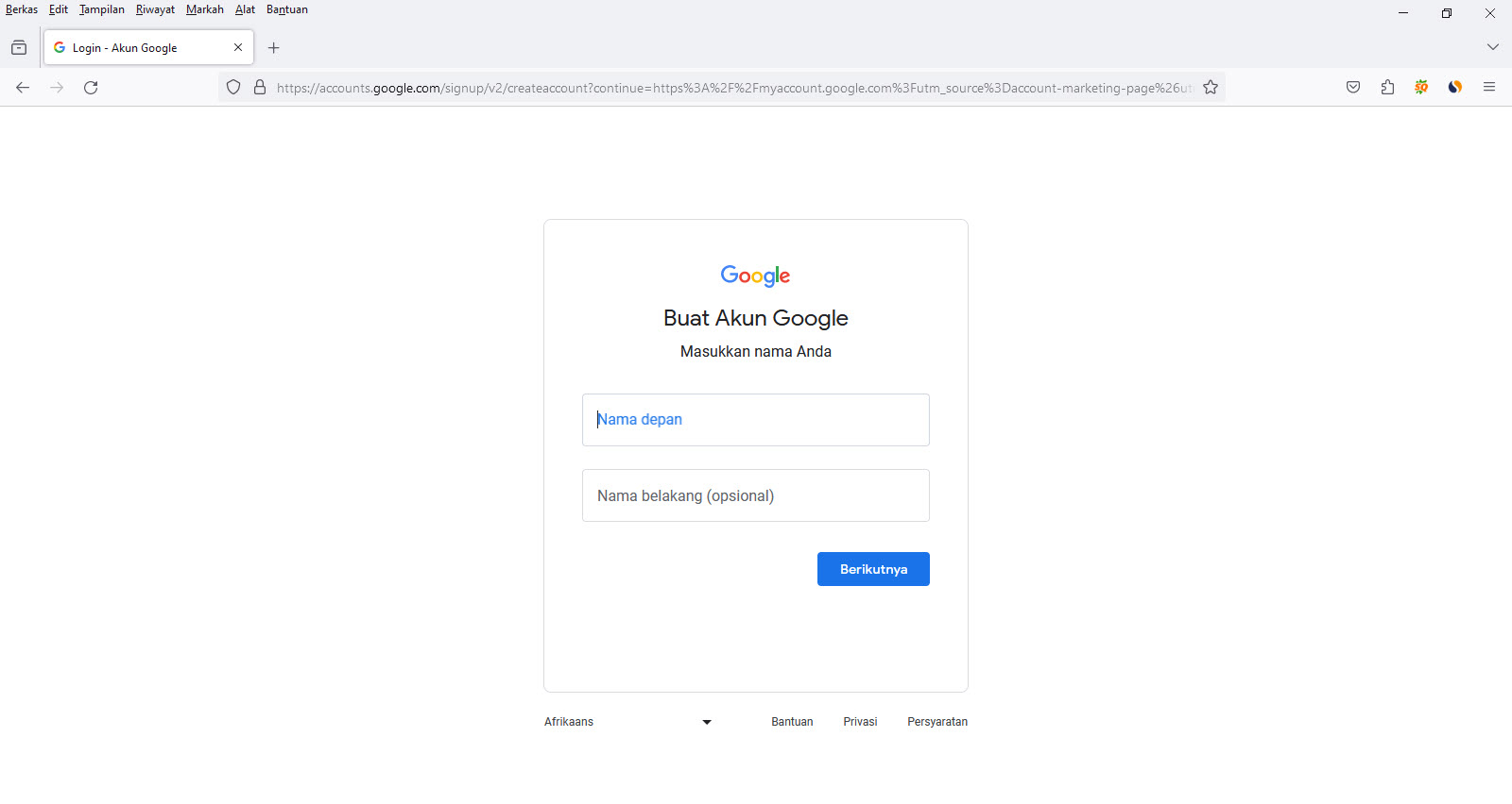 Cara Membuat Akun Google Baru Cara Membuat Akun Google Baru