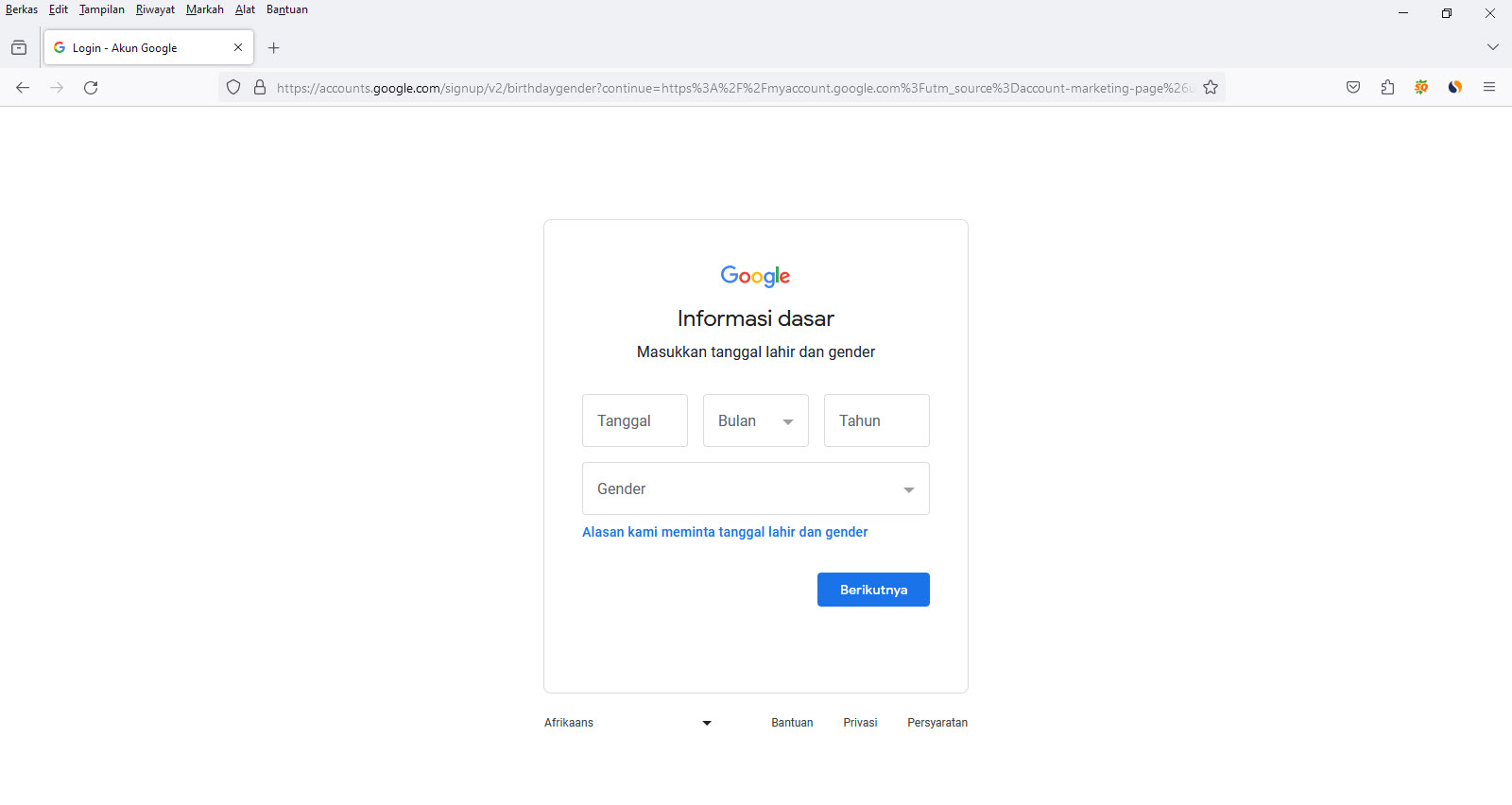 Cara Membuat Akun Google Baru Cara Membuat Akun Google Baru