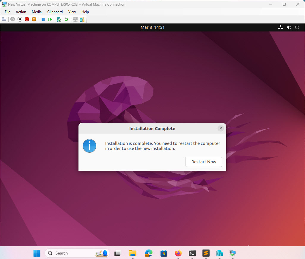 Cara Install Ubuntu 22.04 Di Mesin Virtual Hyper-V