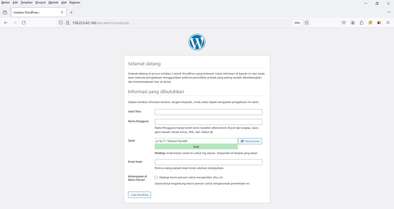 Cara Menginstall Wordpress Di Centos 9 Stream Dengan Nginx PHP MySQL