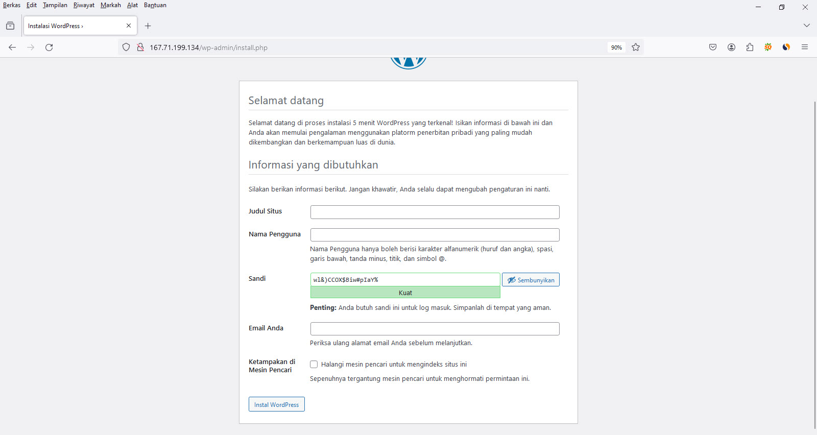 Cara Menginstall Wordpress Di Ubuntu 22.04 LTS Server Menggunakan Nginx PHP Dan Mariadb