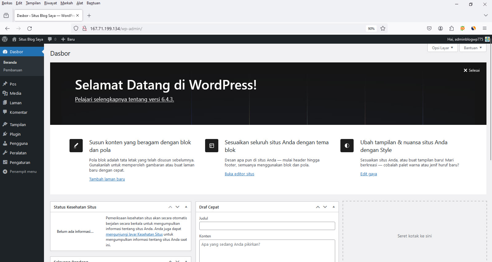 Cara Menginstall Wordpress Di Ubuntu 22.04 LTS Server Menggunakan Nginx PHP Dan Mariadb