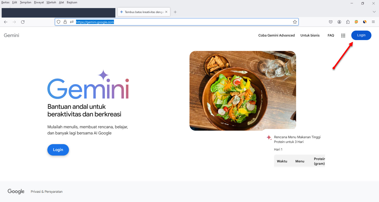 Cara Membuat Akun Google Gemini Di Komputer Windows Secara Gratis