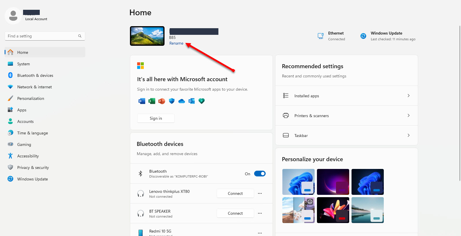 Cara Mengganti Nama Komputer Windows 11