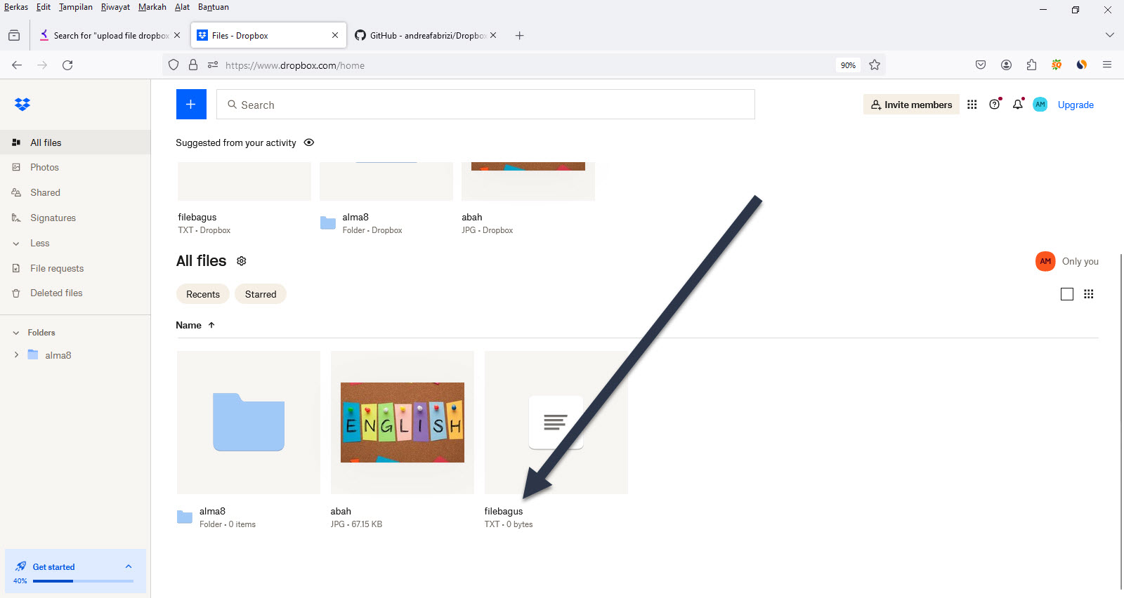 Cara Upload File Ke Dropbox Menggunakan Linux Command Line