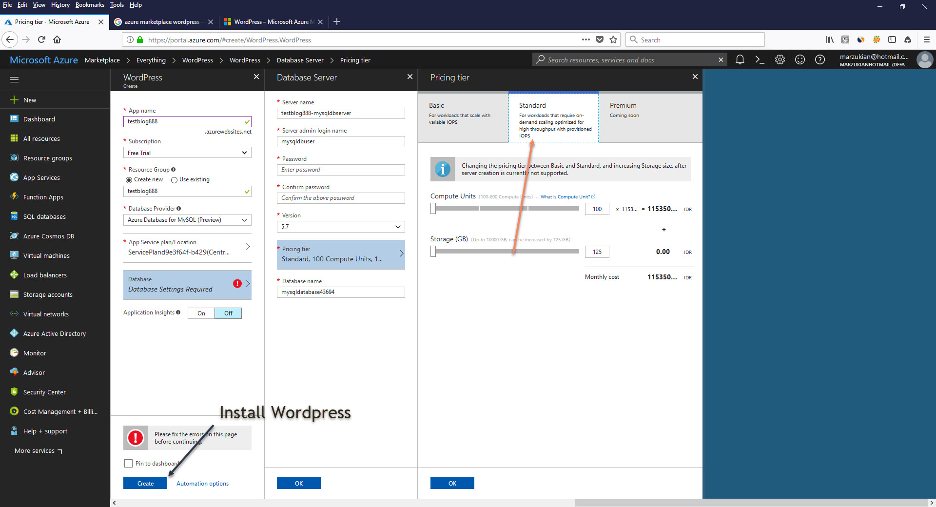 How To Install Wordpress On Microsoft Azure Web Application