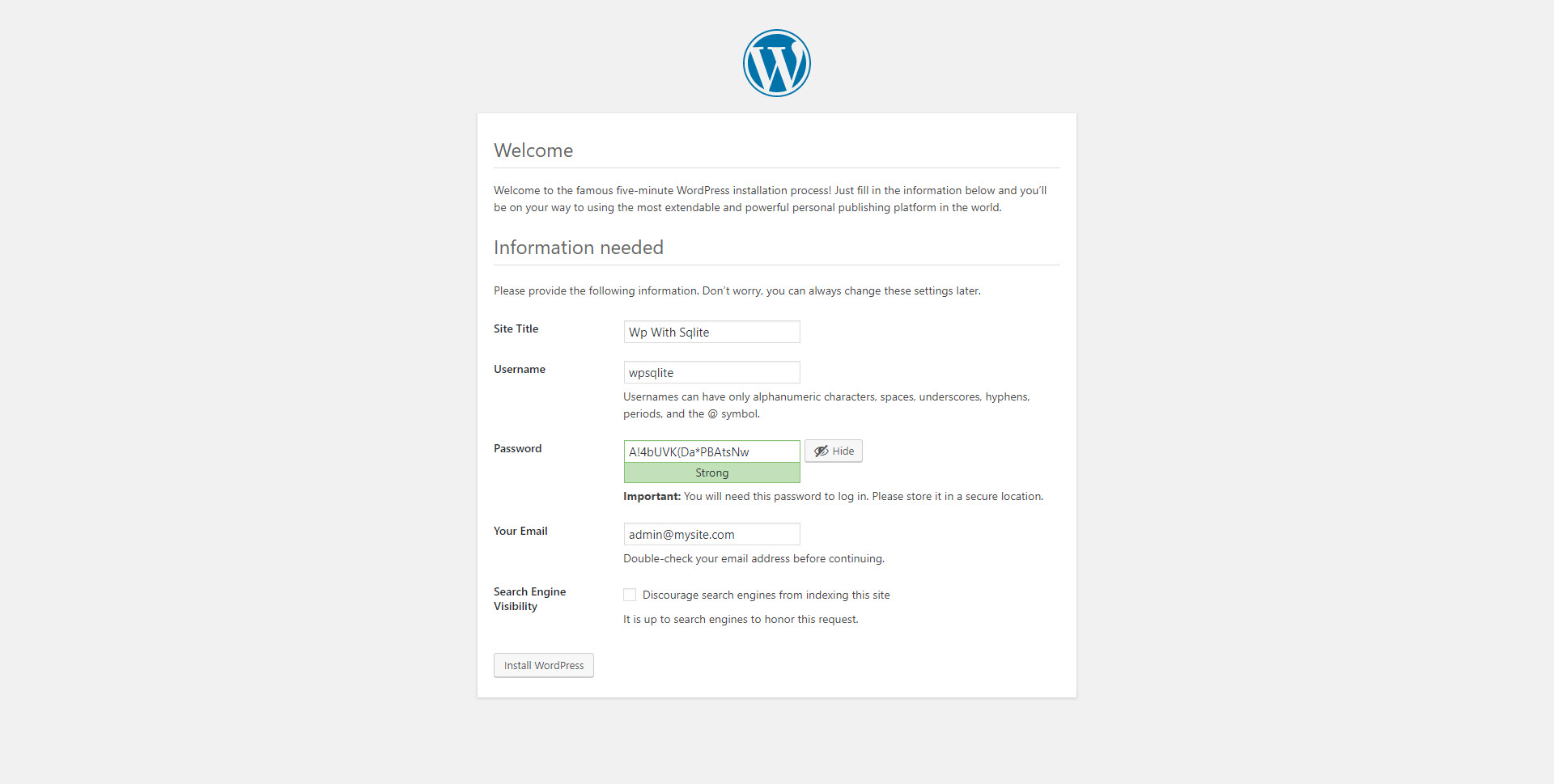 How To Install Wordpress With Sqlite Database On Ubuntu 19.04