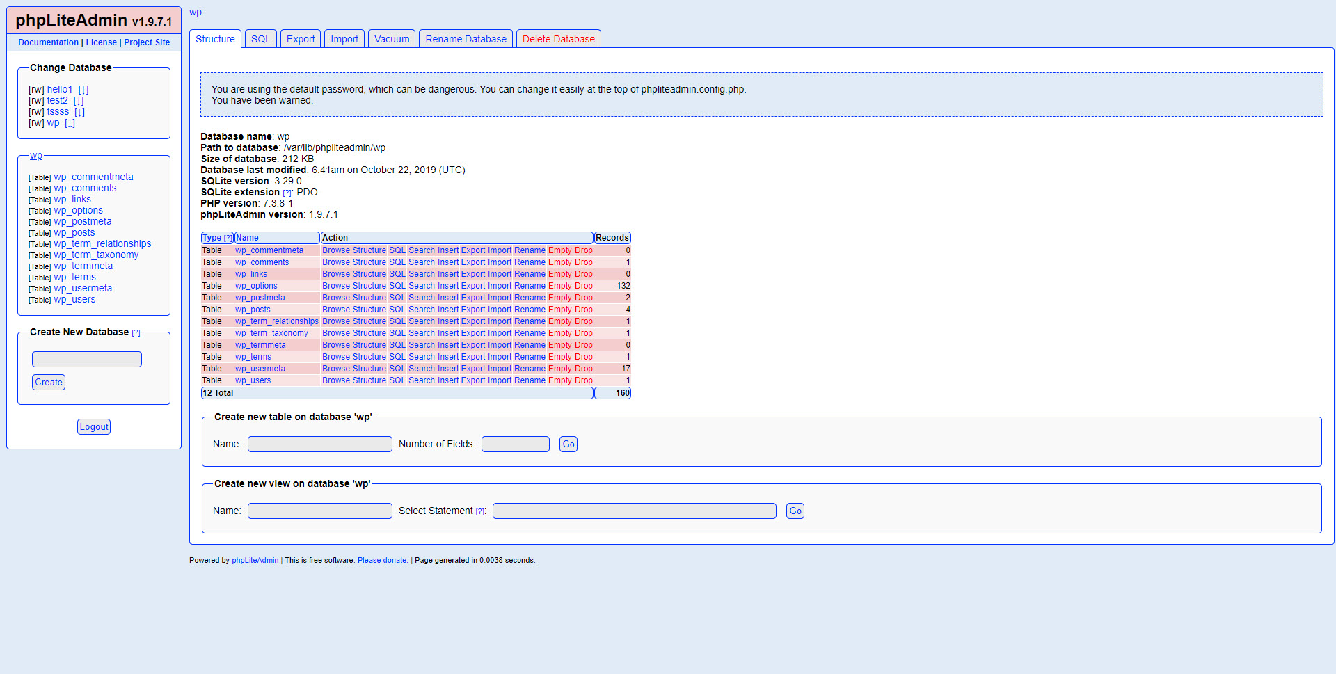 How To Install Wordpress With Sqlite Database On Ubuntu 19.04
